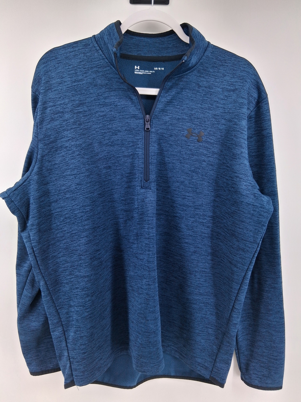 Under Armour Blue Heather Quarter-Zip Pullover